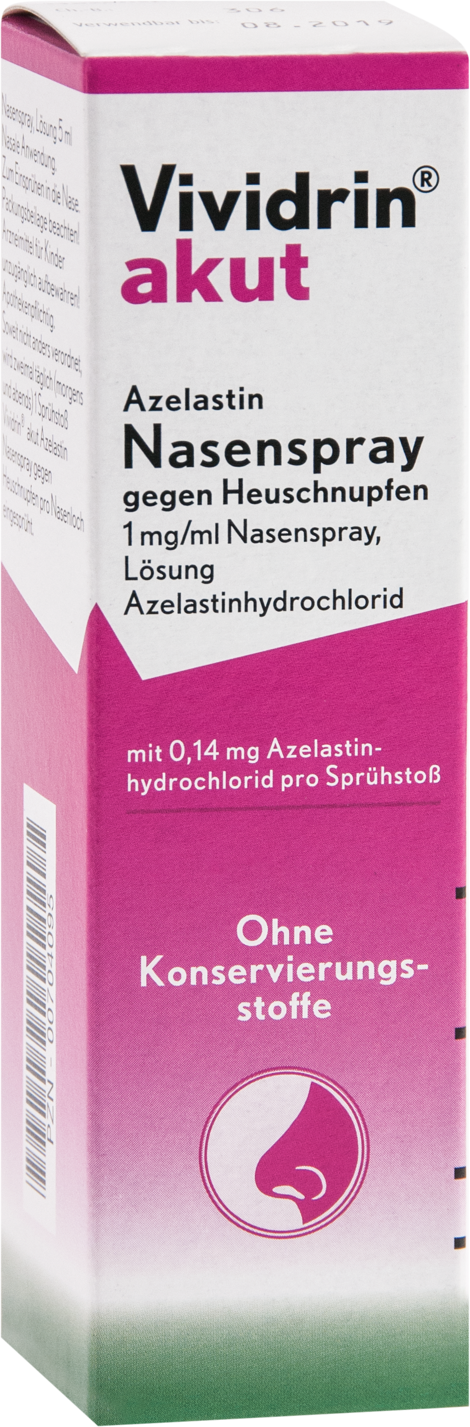 Vividrin akut Azelastin Nasenspr.gg. Heuschnupfen